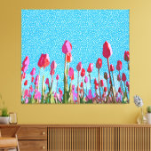 Tiptoe durch die Tulpen mit mir Leinwanddruck (Insitu (Wohnzimmer))