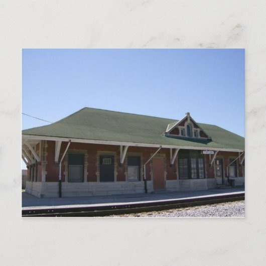 Tipton Bahnhof Postkarte (Vorderseite)