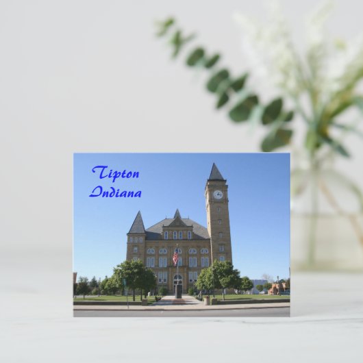 Tipton Landkreis Courthouse - Maßgeschneidert Postkarte (Stehend Vorderseite)