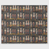 Tiptop Nutcracker Kings Musical Staff Geschenkpapier (Flach)