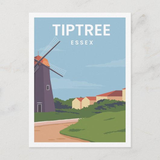 Tiptree Essex Famous Travel Place Illustration Postkarte (Vorderseite)