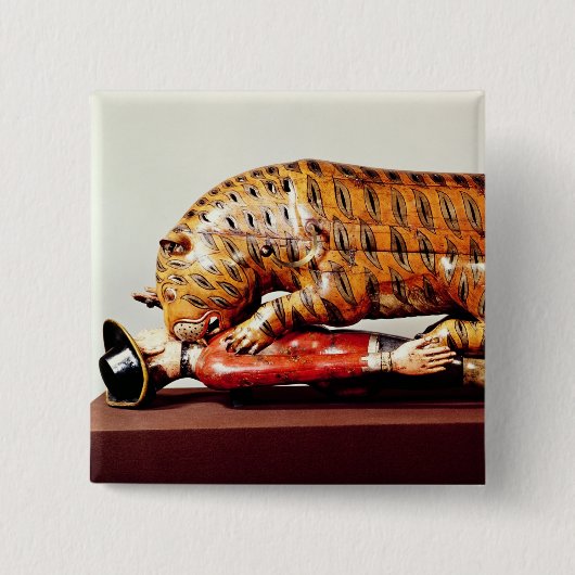 Tipus Tiger, c.1790 (Holz) Button (Vorderseite)