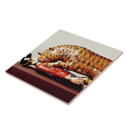 Tipus Tiger, c.1790 (Holz) Fliese (Seite)