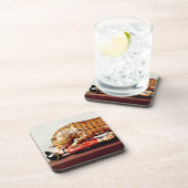 Tipus Tiger, c.1790 (Holz) Getränkeuntersetzer (Rechte Seite)