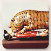 Tipus Tiger, c.1790 (Holz) Getränkeuntersetzer (Vorderseite)
