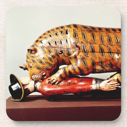 Tipus Tiger, c.1790 (Holz) Getränkeuntersetzer (Vorderseite)
