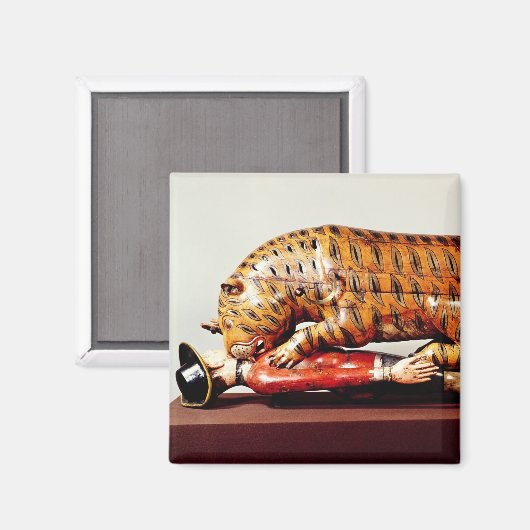 Tipu's Tiger, c.1790 (Holz) Magnet (Vorderseite/Rückseite)