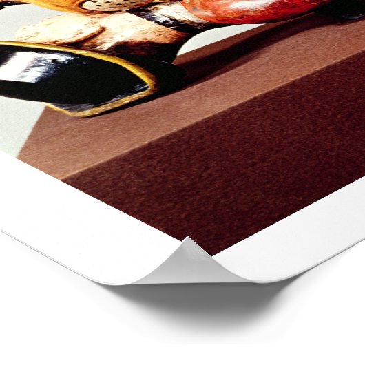 Tipu's Tiger, c.1790 (Holz) Poster (Ecke)