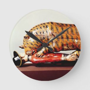 Tipu's Tiger, c.1790 (wood) Runde Wanduhr