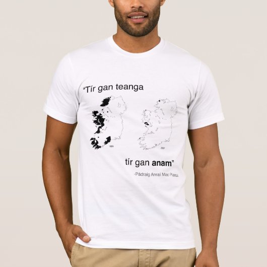 Tír gan Teanga Shirt (Vorderseite)