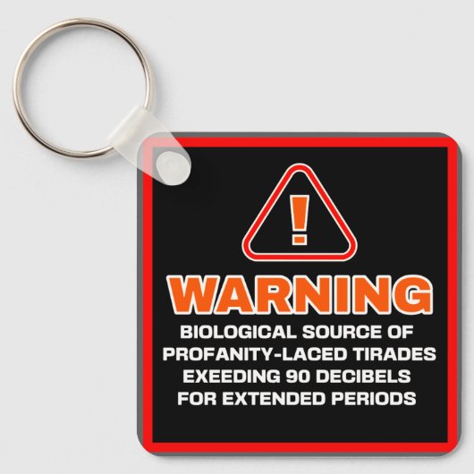 TIRADE WARNING SCHLÜSSELANHÄNGER (Vorderseite)