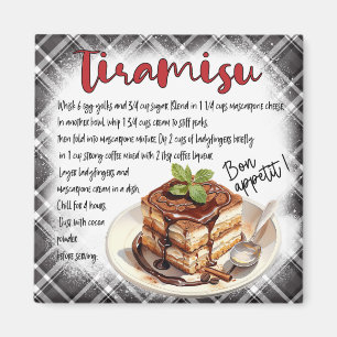 Tiramesu-Rezept Magnet