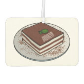 Tiramisu cake Cartoon Autolufterfrischer (Rückseite)