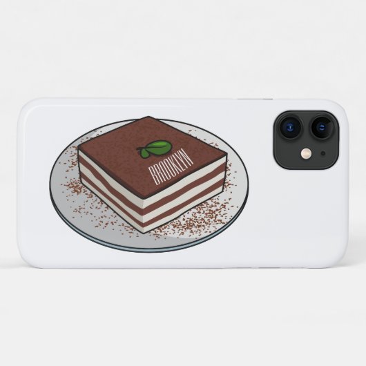 Tiramisu cake Cartoon Case-Mate iPhone Hülle (Rückseite (Horizontal))