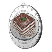 Tiramisu cake Cartoon Dartscheibe (Vorderseite rechts)