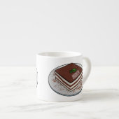 Tiramisu cake Cartoon Espressotasse (Vorderseite Rechts)