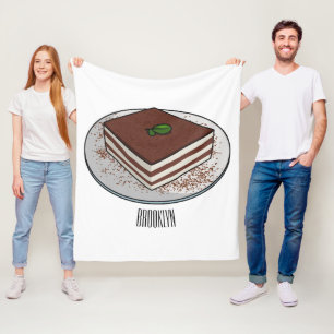 Tiramisu cake Cartoon Fleecedecke