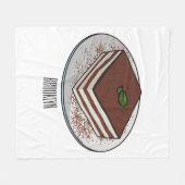 Tiramisu cake Cartoon Fleecedecke (Vorderseite (Horizontal))