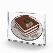 Tiramisu cake Cartoon Fotoblock (Rechts)