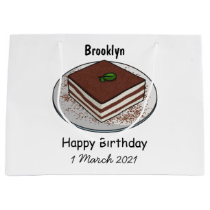 Tiramisu cake Cartoon Große Geschenktüte