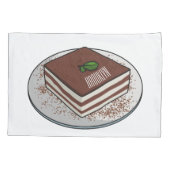 Tiramisu cake Cartoon Kissenbezug (Rückseite)