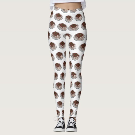 Tiramisu cake Cartoon Leggings (Vorderseite)
