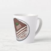 Tiramisu cake Cartoon Milchtasse (Rechte Ecke)