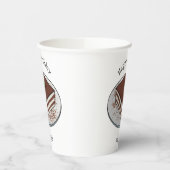 Tiramisu cake Cartoon Pappbecher (Links)