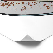 Tiramisu cake Cartoon Poster (Ecke)