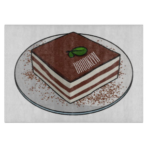 Tiramisu cake Cartoon Schneidebrett
