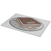 Tiramisu cake Cartoon Schneidebrett (Ecke)