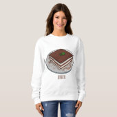 Tiramisu cake Cartoon Sweatshirt (Vorne ganz)