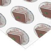 Tiramisu cake Cartoon Tischdecke (Schrägansicht)