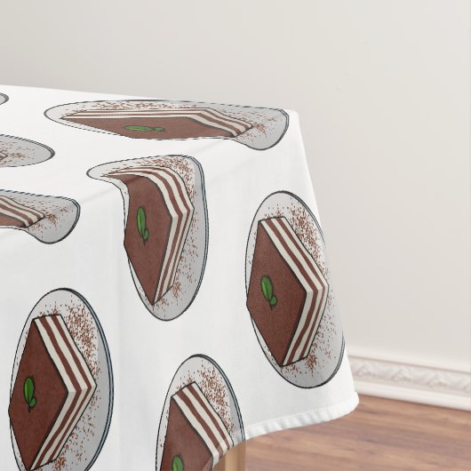 Tiramisu cake Cartoon Tischdecke (Beispiel)
