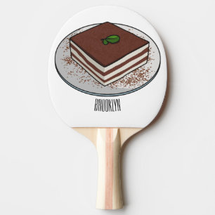 Tiramisu cake Cartoon Tischtennis Schläger