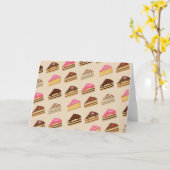 Tiramisu-Muster Karte (Gelbe Blume)