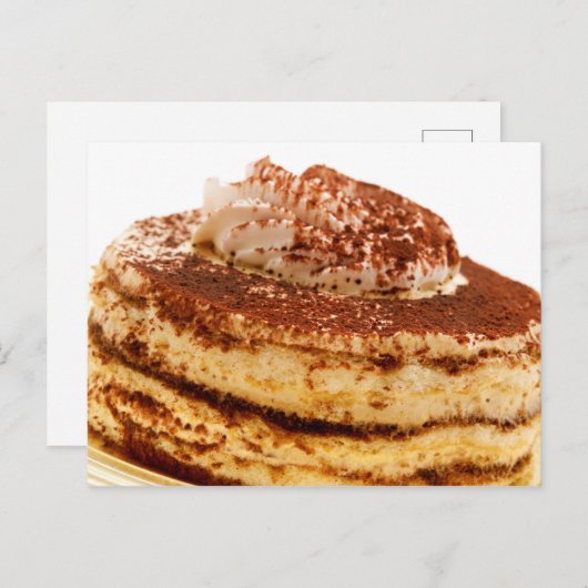 Tiramisu Postkarte (Vorne/Hinten)