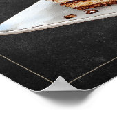 Tiramisu Rezept Chalkboard Italienisches Dessert A Poster (Ecke)