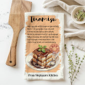 Tiramisu Rezept Personalisiert Geschirrtuch
