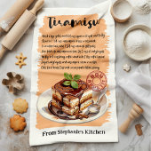 Tiramisu Rezept Personalisiert Geschirrtuch