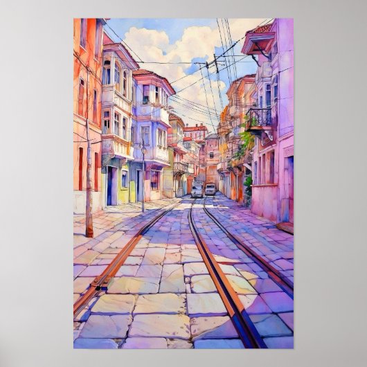 Tirana Albania Urban Art Poster (Vorne)