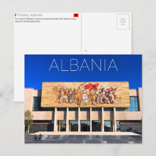 Tirana, Albanien Reise-Postkarte Postkarte