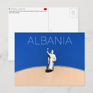 Tirana, Albanien Reise-Postkarte Postkarte