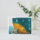 Tirana Albanien Schöne Öl-Paint Landschaft Postkarte (Stehend Vorderseite)