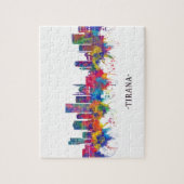 Tirana Albanien Skyline Puzzle (Vertikal)