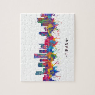 Tirana Albanien Skyline Puzzle