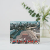 Tirana, Besuch Albaniens Postkarte (Stehend Vorderseite)