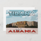 Tirana, Besuch Albaniens Postkarte (Vorne/Hinten)