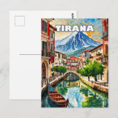 Tirana blüht, Juwel der Balkanstaaten Postkarte (Vorne/Hinten)