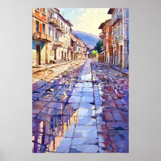 Tirana Old Street Art Print Poster (Vorne)